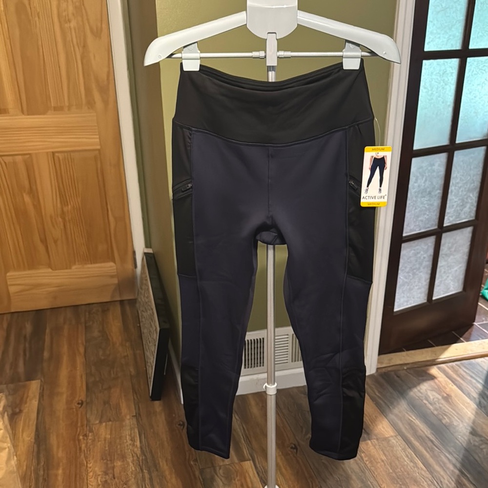 Stylish Black and Navy Women's Leggings